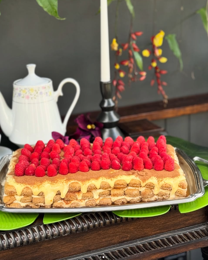 Tiramisú artesanal con cacao