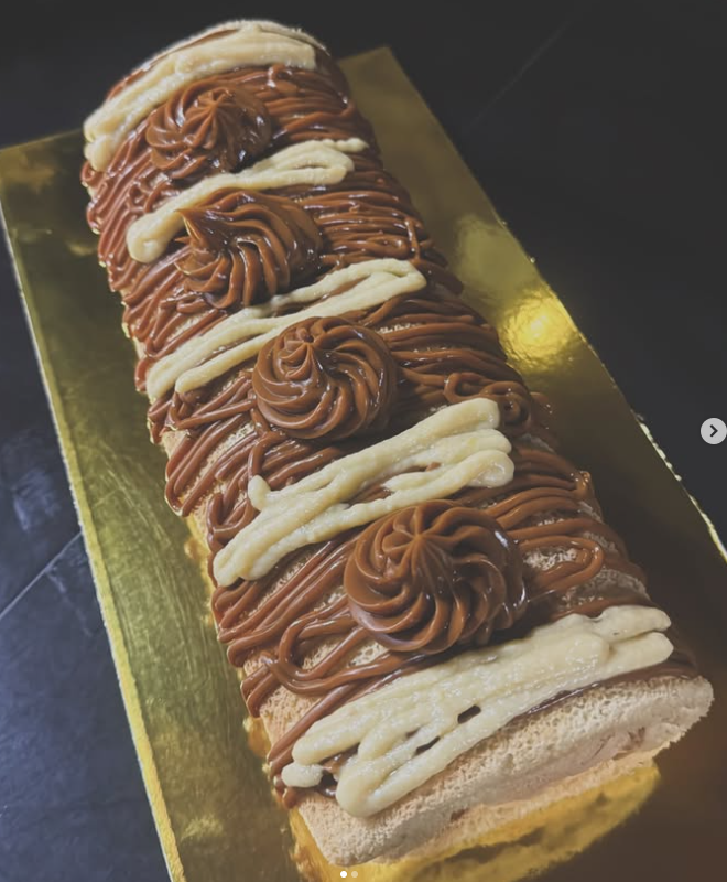 Brazo gitano relleno de crema